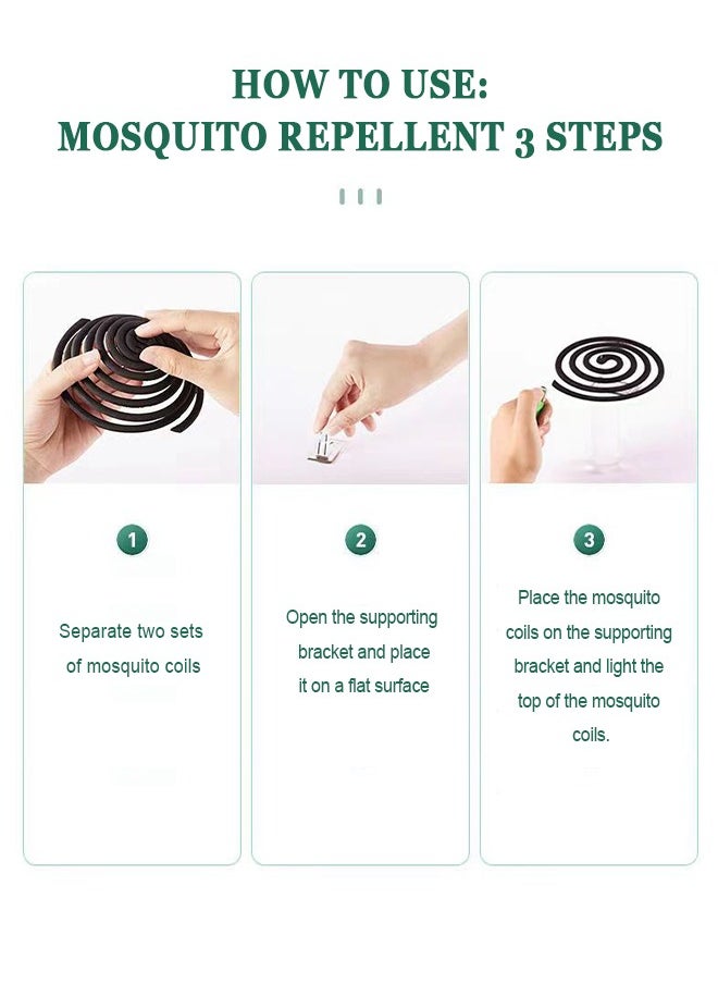 TOPONE - 30 Piece Mosquito Repellent Spiral Coils for Camping Trips Backyards Indoor or Outdoor Activities Use - Image 1