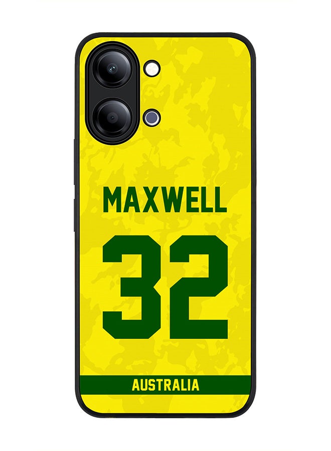 Stylizedd For vivo Y21 / Y11 Case,Slim fit Camera Protection, Shockproof Thin Phone cover  - Australia Glenn Maxwell, Jersey No 32 - Image 1