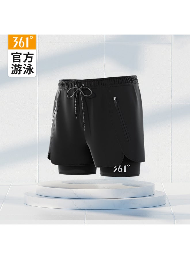 361 Swimming Trunks Men's Swimming Trunks Swimming Cap Swimming Goggles Suit Hot Spring Anti-embarrassment Beach Pants Men's Swimming Suit
