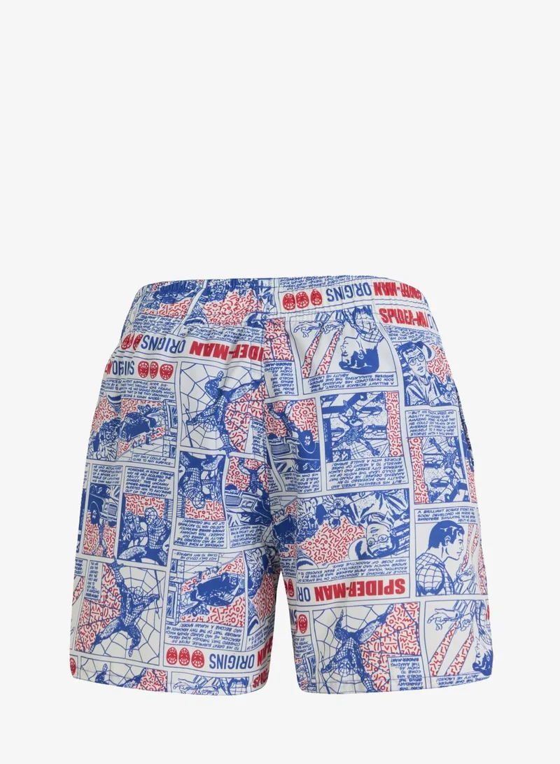 اديداس شورت للسباحة من أديداس برسمة سبايدرمان من مارفل