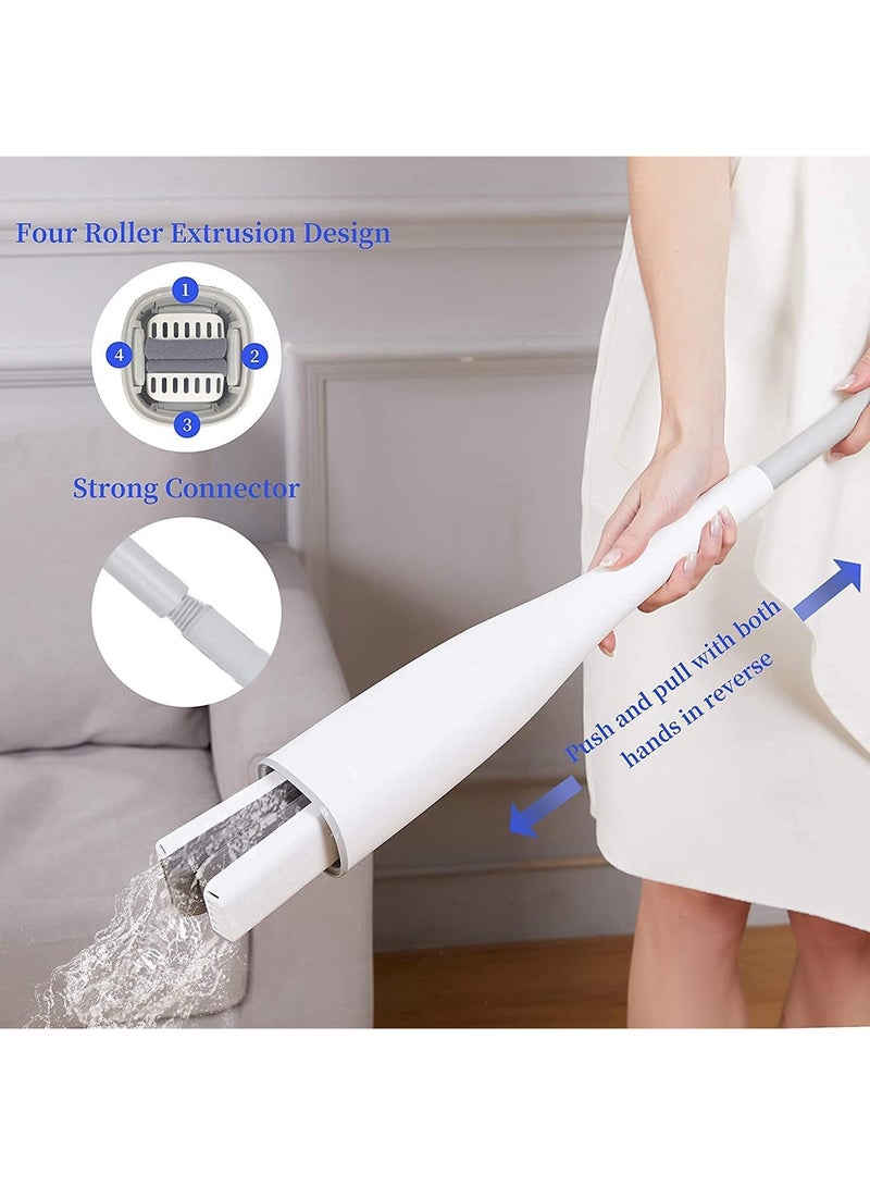 Mop for Floor Cleaning Ergonomic Sponge Mop with Refillable Head Ultra Absorbent - Image 4
