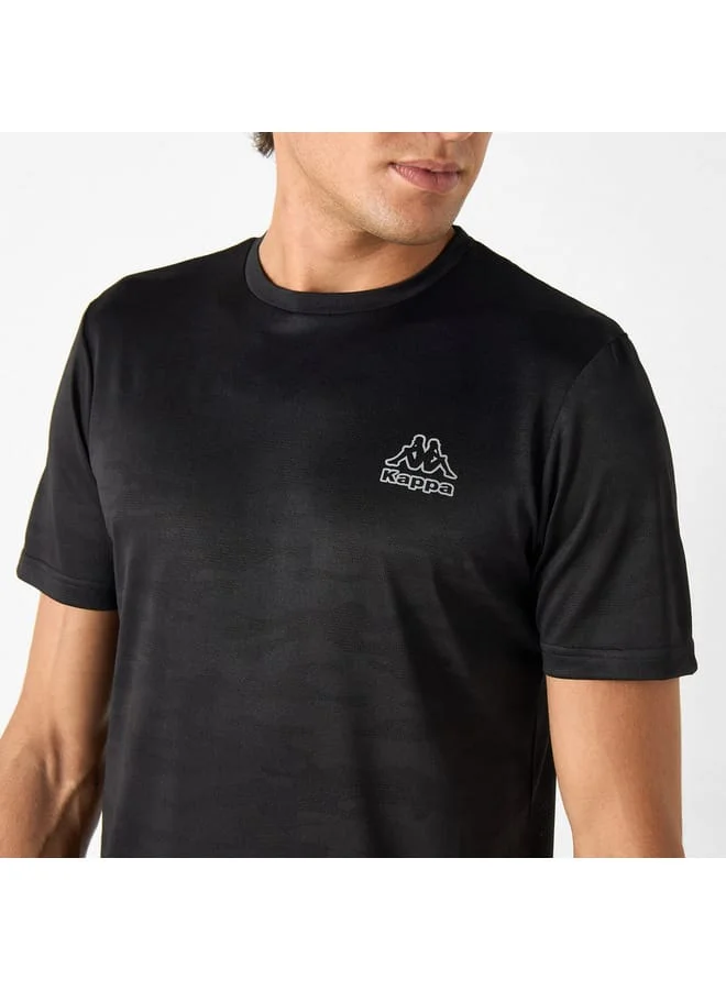 Kappa Kappa Logo Print T-shirt with Crew Neck and Short Sleeves
