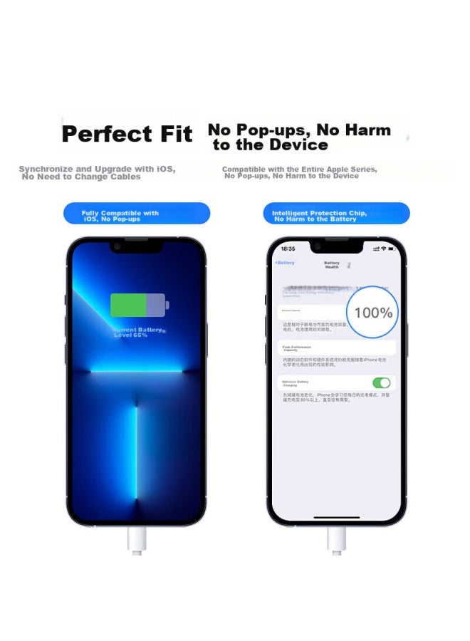 Stiger Apple Data Cable, Pd Fast Charging 20w, Type-c To Lightning Charging Cable, Fast Charging, Suitable For Iphone 14/13/12 Pro/xs Max, Mobile Phone Car Charging Cable - Image 1