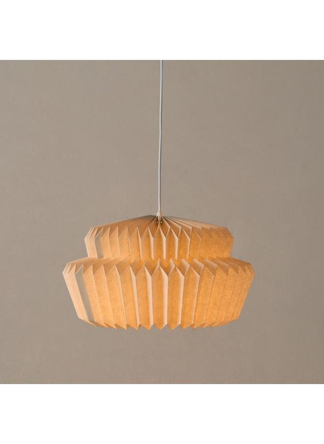 Home Box Tasha Metal Pendant Lamp with Canopy and Paper Shade - 40x22x150 cm  - Image 2