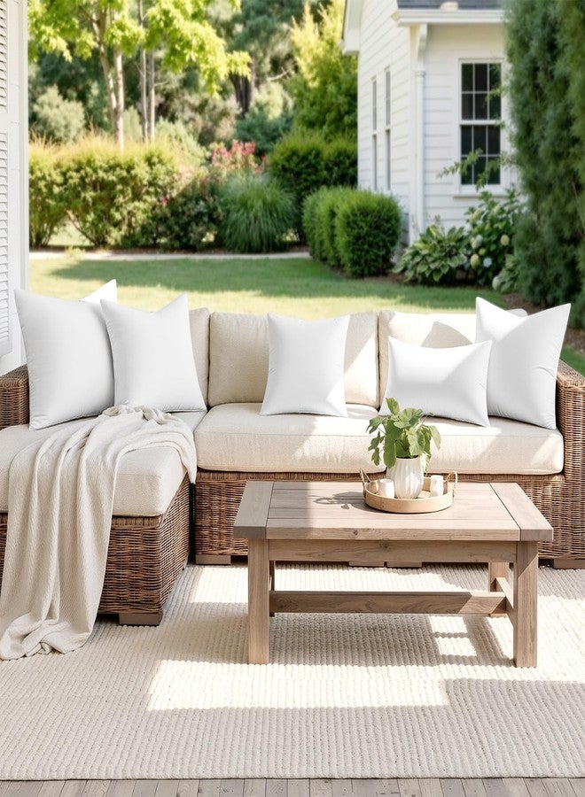 MIULEE Outdoor Pillow Inserts 18x18 Pack of 2 Waterproof Throw Pillow Inserts Decorative 100% Virgin Fibers Filling for Patio Sofa Couch - Image 2