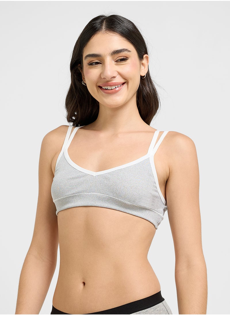 Ginger - Soft Bralette With Contrast Band - Image 1
