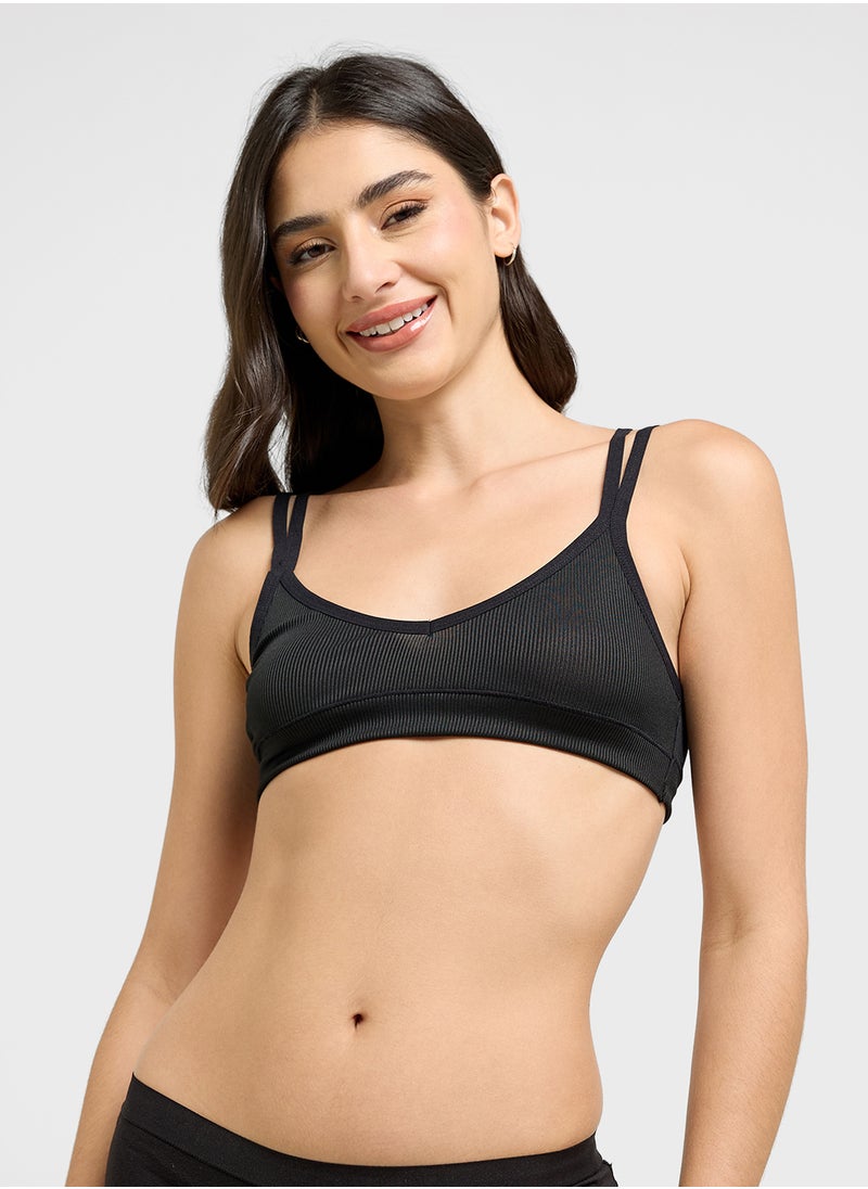 Ginger - Soft Bralette With Contrast Band - Image 1