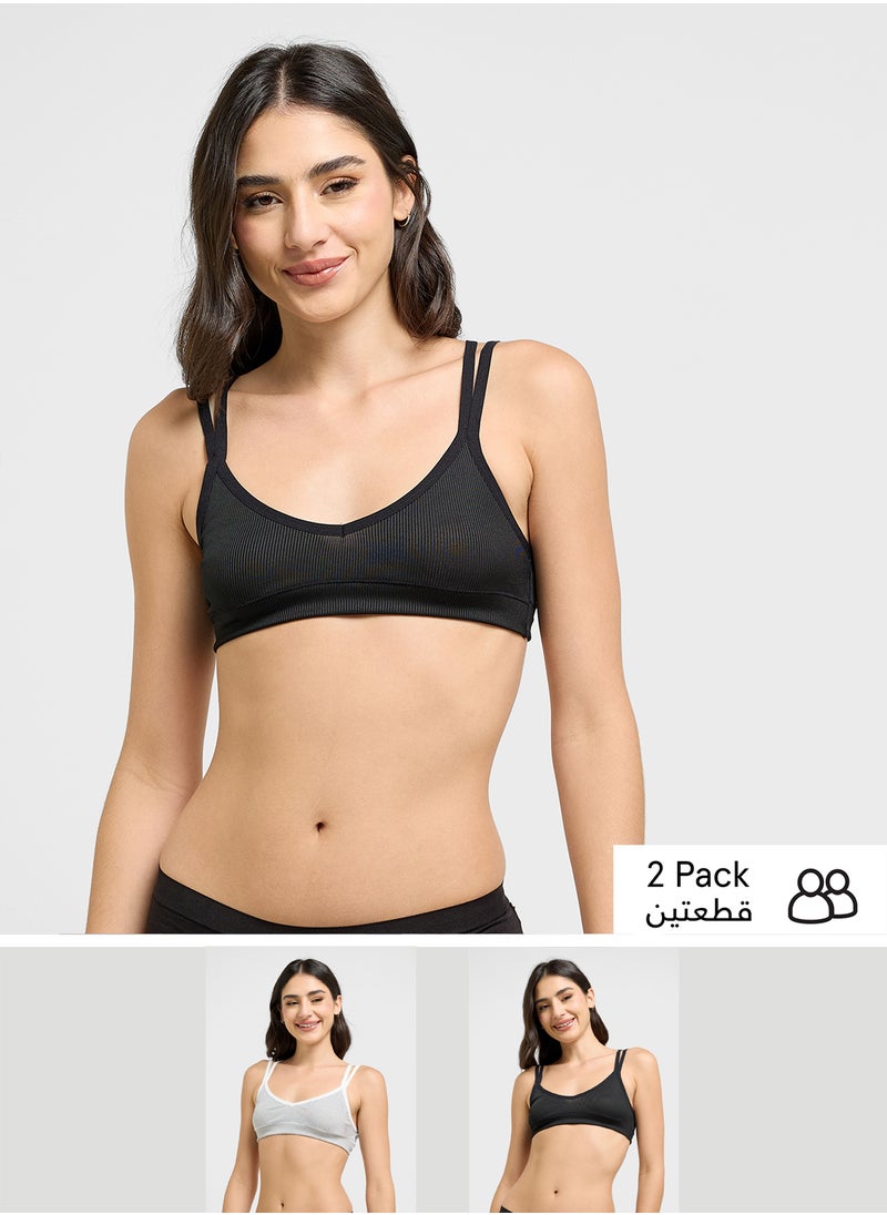 Ginger - Soft Bralette With Contrast Band - Image 1