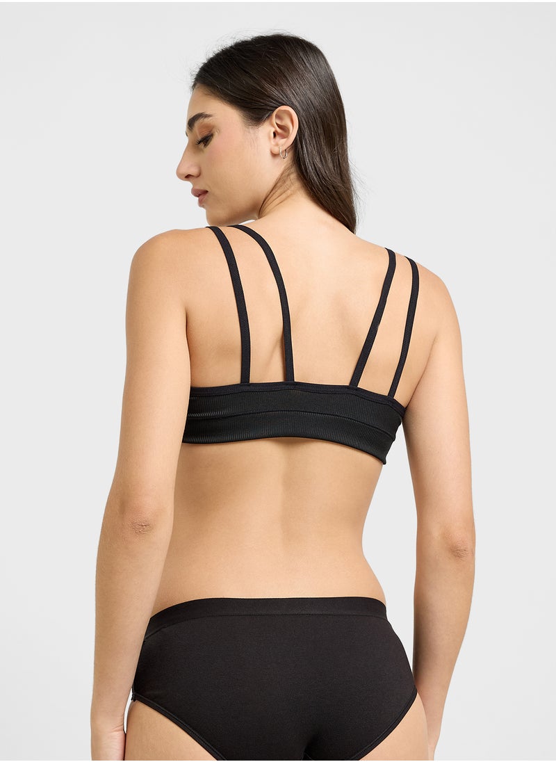 Ginger - Soft Bralette With Contrast Band - Image 1