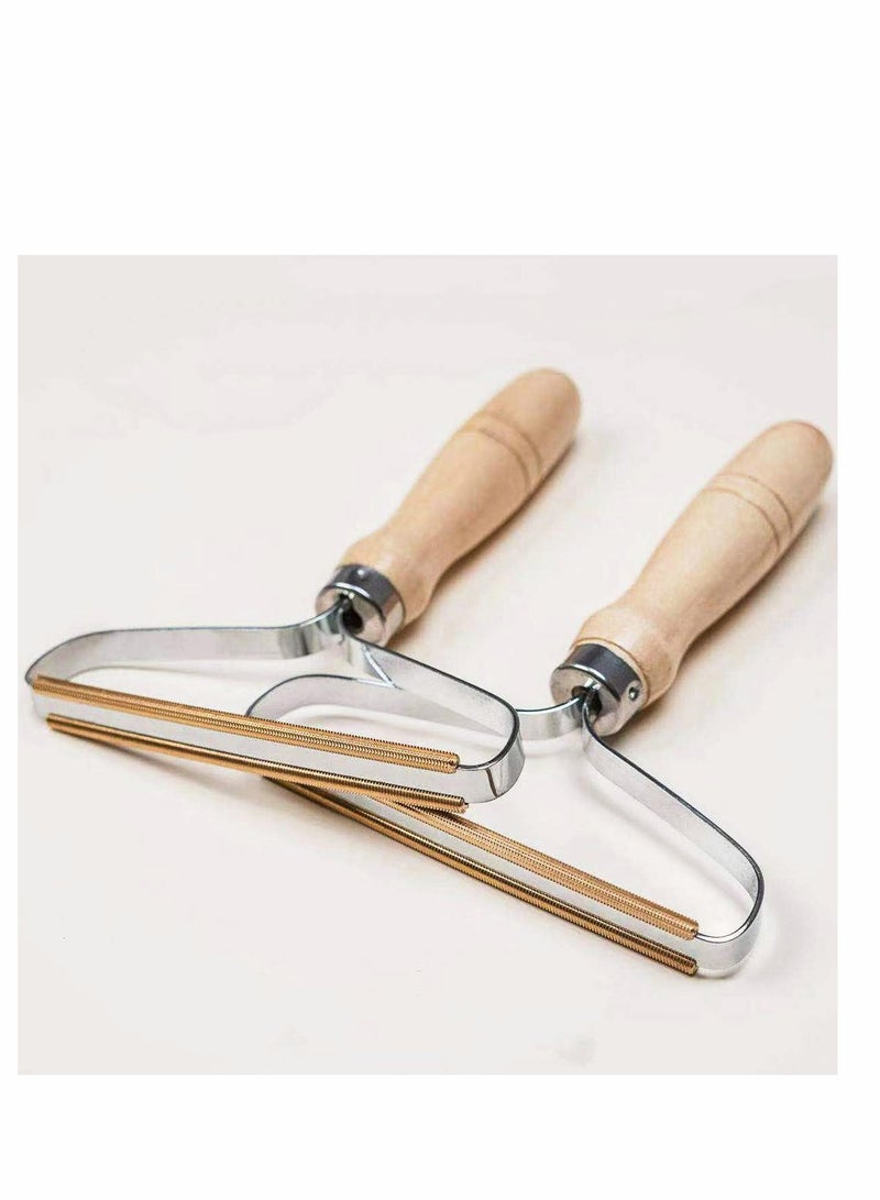 Zikra Portable Lint Remover, Clothes Fuzz Shaver - Reusable Double Sided Lint Remover Travel Brush for Removing Lint Pet Hair Dust in Clothes and Furniture (2 Pack) - Image 1