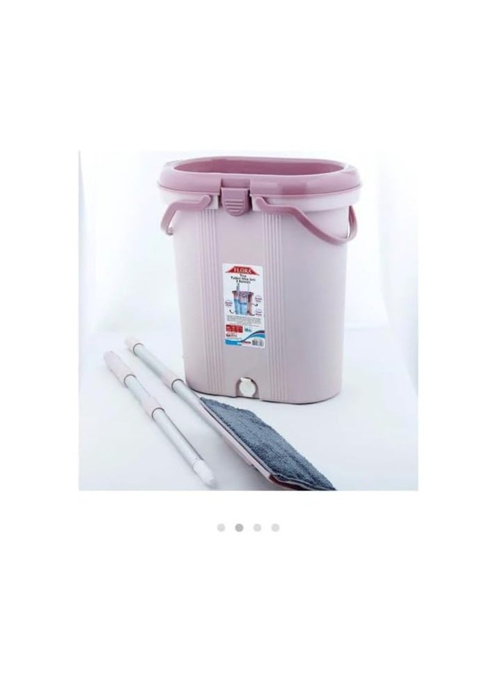 ماركة غير محددة - جردل موب فلات تركـــــــى 3 خانات 2 غيار سعه 14لتر غيار مايكرو فايبر 100% الاصلى المستورد - Image 1