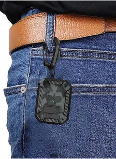 Generic Airpods Pro 2 Case Cover 2022, Airpods Pro 2 Protective Case with Lock, Military Hard Shell Rugged Shockproof Cover with Keychain Compatible with Apple Airpods Pro 2 2022 (Gray Camo)  - Image 5