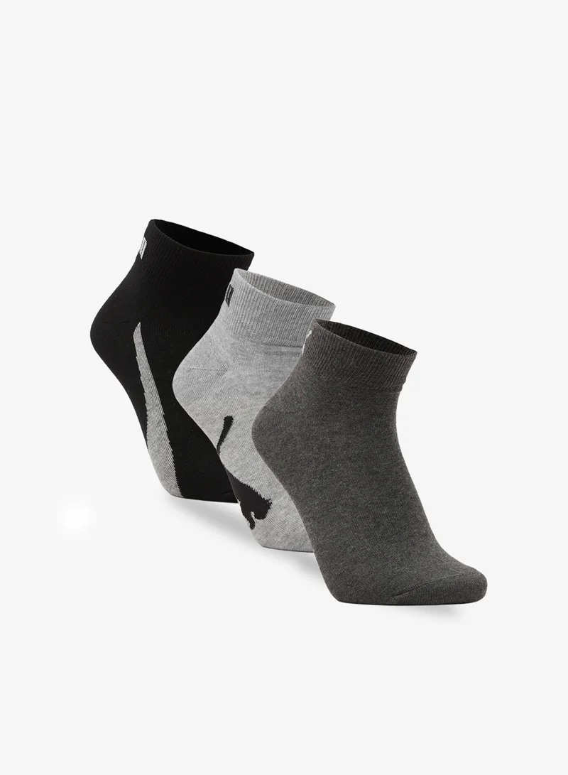 PUMA 3 Pack Lifestyle Quarter Socks