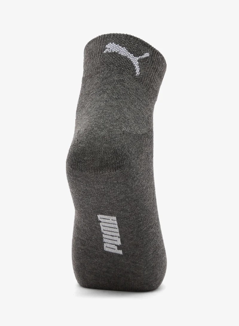 Puma black / white 3 Pack Lifestyle Quarter Socks  | Best Price UAE