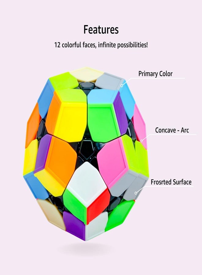 Cubelelo Drift Megaminx 2x2 Stickerless Speedcube Puzzle for Kids & Adults | 12 Sided Unique Challenging Puzzle with Adjustable Tension & Anti-pop Design - Image 4