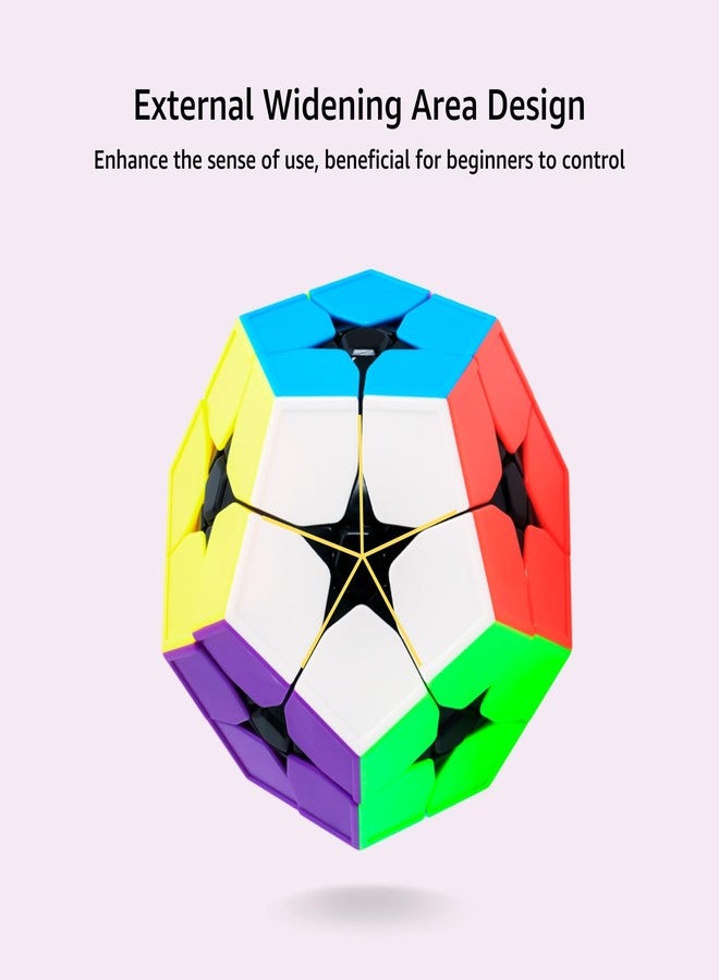 Cubelelo Drift Megaminx 2x2 Stickerless Speedcube Puzzle for Kids & Adults | 12 Sided Unique Challenging Puzzle with Adjustable Tension & Anti-pop Design - Image 3