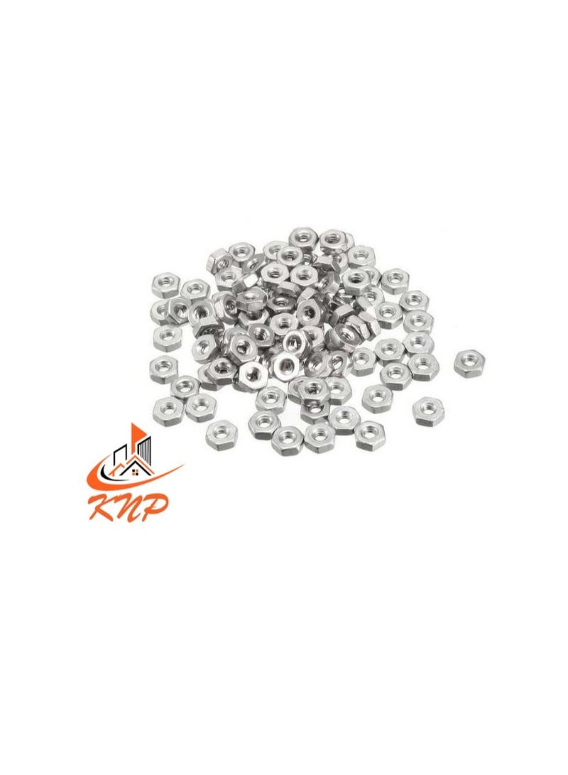 KNP KNP Steel Hexagon Nuts - Pack of 100 (M3) - Image 3