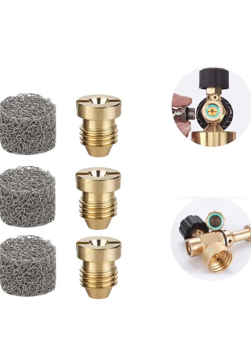 Excefore Foam Cannon Orifice Nozzle Tips and Maker, Universal 1.1 mm Thread Mesh Filter for Pressure Washer Parts, 3000 PSI (3Pcs) - Image 1