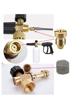 Excefore Foam Cannon Orifice Nozzle Tips and Maker, Universal 1.1 mm Thread Mesh Filter for Pressure Washer Parts, 3000 PSI (3Pcs)  - Image 5