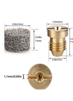 Excefore Foam Cannon Orifice Nozzle Tips and Maker, Universal 1.1 mm Thread Mesh Filter for Pressure Washer Parts, 3000 PSI (3Pcs)  - Image 2