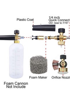 Excefore Foam Cannon Orifice Nozzle Tips and Maker, Universal 1.1 mm Thread Mesh Filter for Pressure Washer Parts, 3000 PSI (3Pcs)  - Image 3