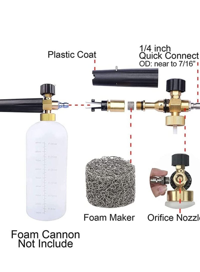 Excefore Foam Cannon Orifice Nozzle Tips and Maker, Universal 1.1 mm Thread Mesh Filter for Pressure Washer Parts, 3000 PSI (3Pcs) - Image 3