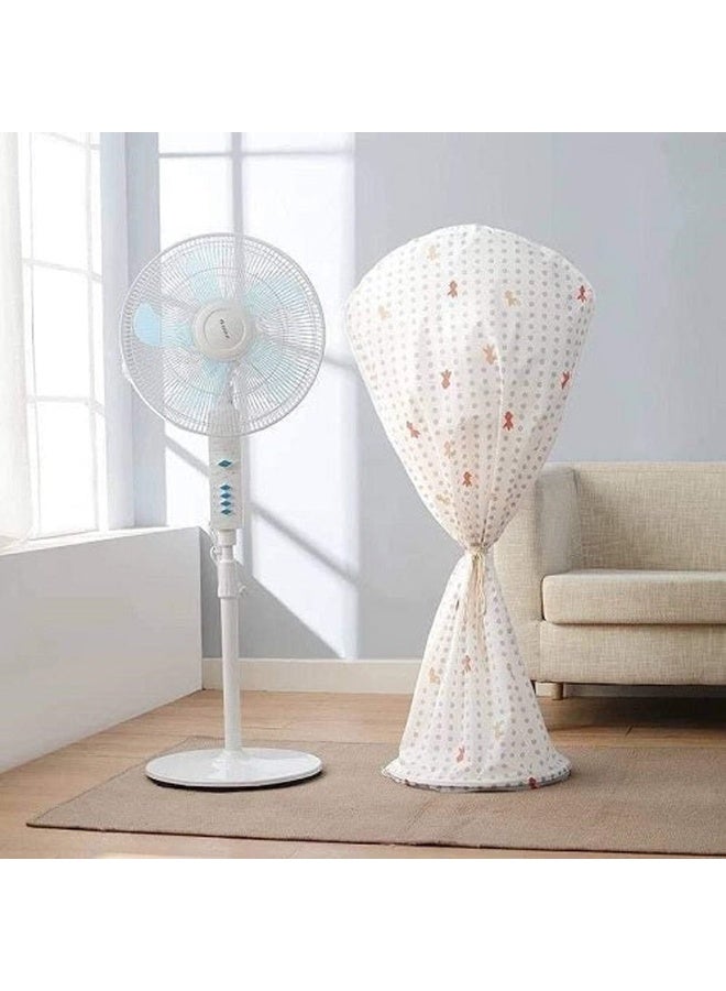 Fan stand full cover, imported, size 140 cm × 60 cm. Designs are selected randomly.