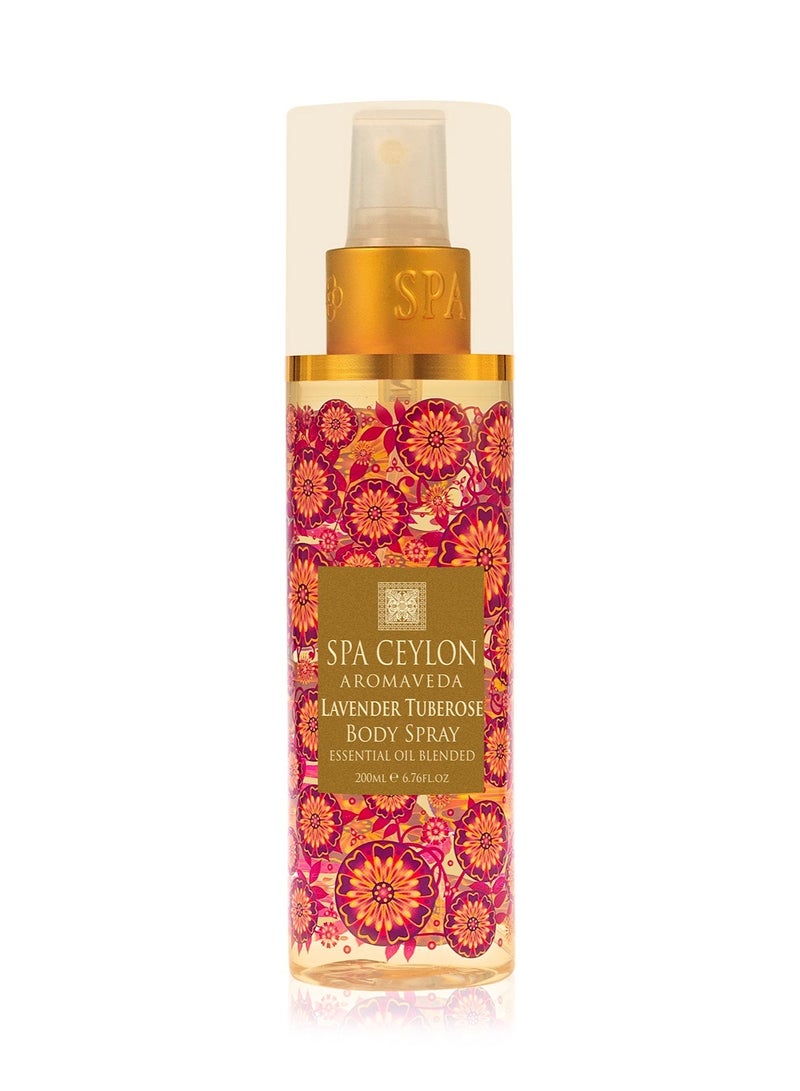 SPA CEYLON Lavender Tuberose Body Spray Fragrant Body Mist with Lavender & Tuberose | Elegant Women's Perfume for All-Day Scent - Image 1