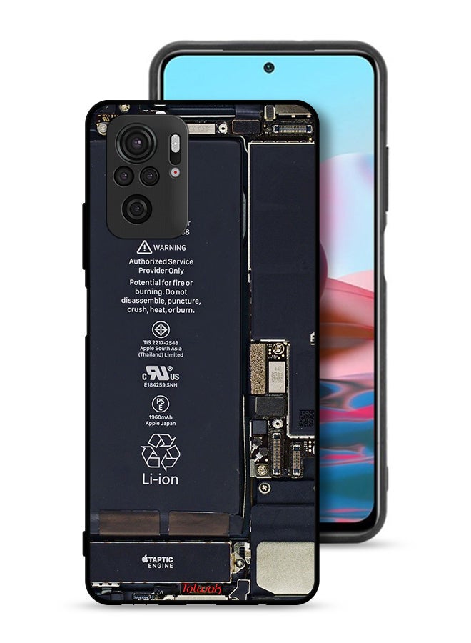 Tolwak Xiaomi Redmi Note 10S Protective Case Cover Phone Circuit Pattern - Image 1