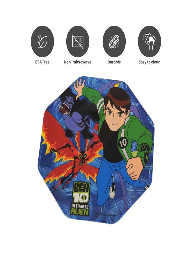 HOOM Eight Angle Melamine Plate for Kids - Printed Cartoon Character Design, Durable & BPA-Free, Ideal for Toddlers and Children (Ben 10 - Ultimate Alien) - Image 5