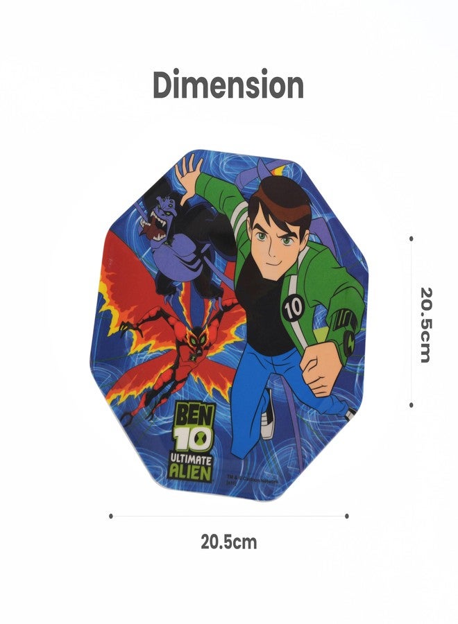HOOM Eight Angle Melamine Plate for Kids - Printed Cartoon Character Design, Durable & BPA-Free, Ideal for Toddlers and Children (Ben 10 - Ultimate Alien) - Image 4