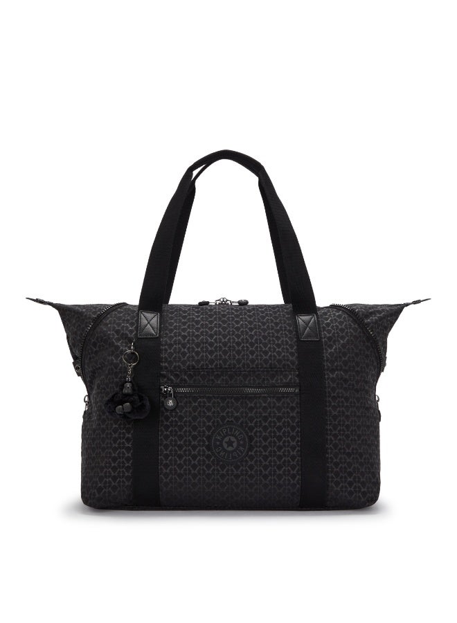 kipling Art M Travel Tote With Trolley Sleeve Signature Emb - Image 1