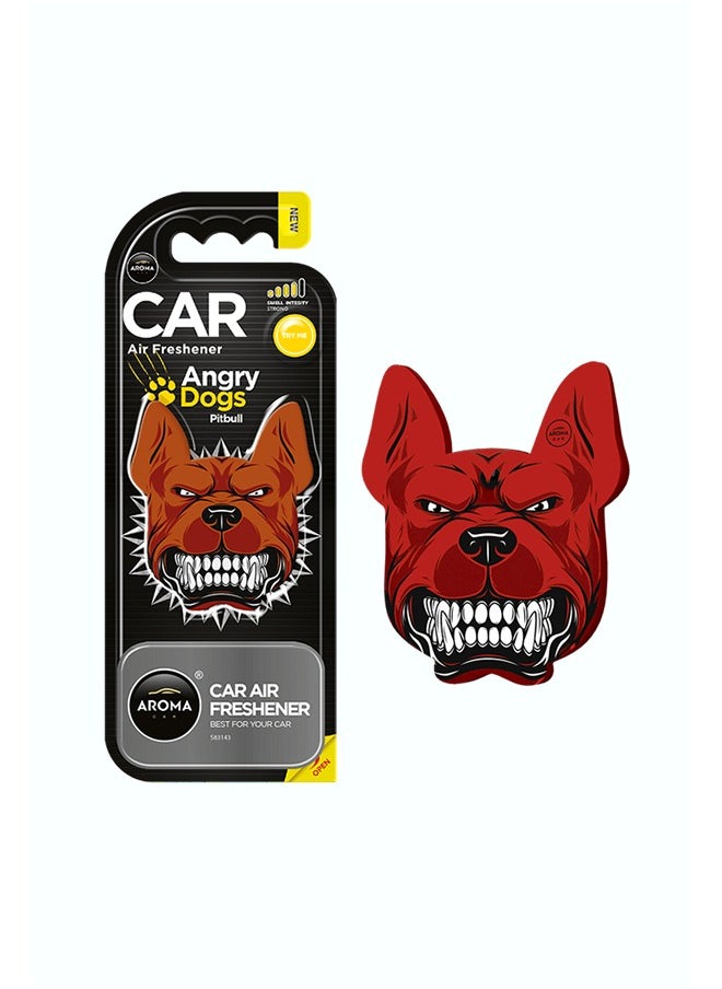 Aroma Polymers Angry Dogs Car Air Freshener Black 
