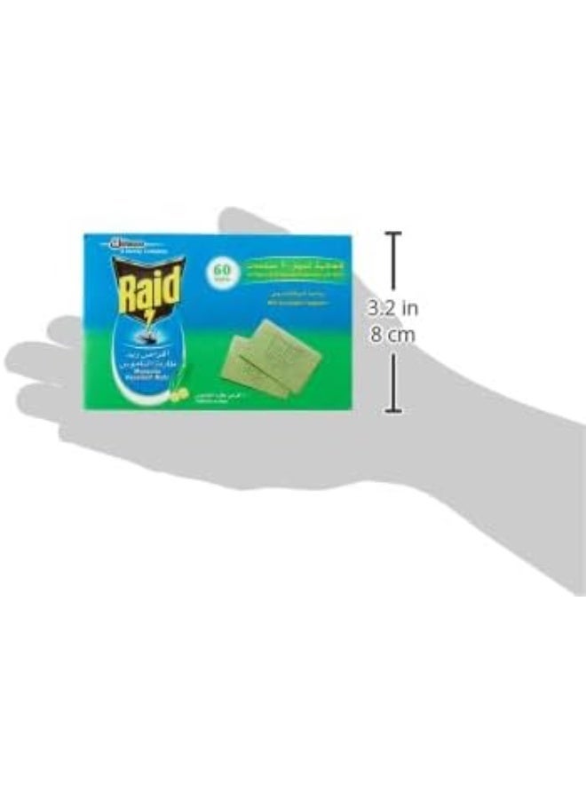 Raid | Mosquito Repellent Mats Pack of 60 | Odorless Electric Insect Killer Refills | Long-Lasting Protection - Image 5