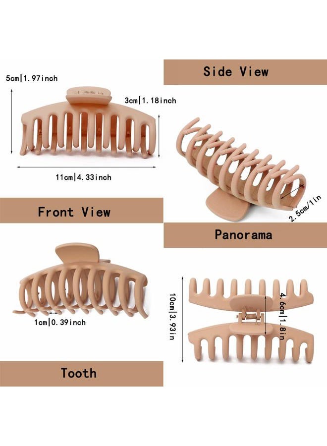 Yanwenx 8 Pcs Hair Clips Large Claw Hair Clips for Thick Hair No Slip, Strong Hold Big Hair Claw Banana Hair Claw Clips for Women and Girls Hair Accessories Gifts - Image 3
