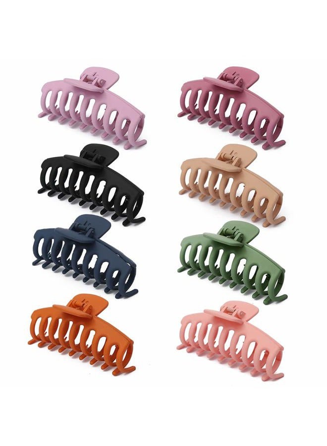 Yanwenx 8 Pcs Hair Clips Large Claw Hair Clips for Thick Hair No Slip, Strong Hold Big Hair Claw Banana Hair Claw Clips for Women and Girls Hair Accessories Gifts - Image 1