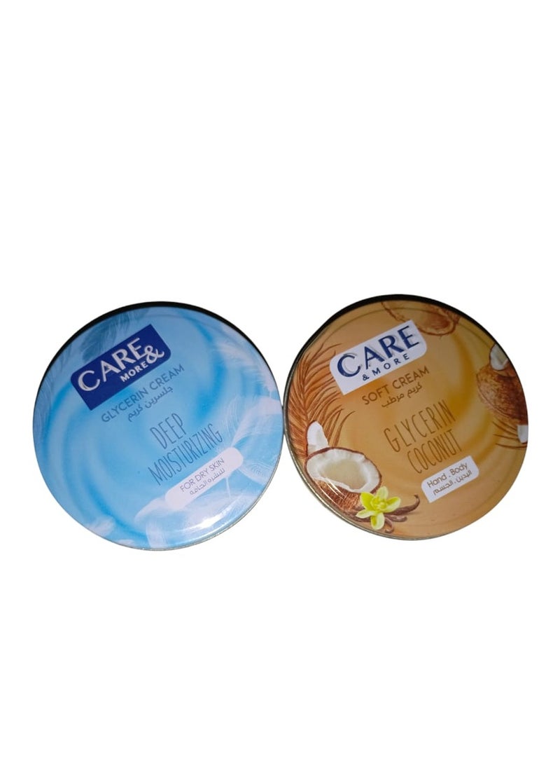 null - Care & More Deep Moisturizing Skin Cream - a package of 4 types with natural extracts - Image 1