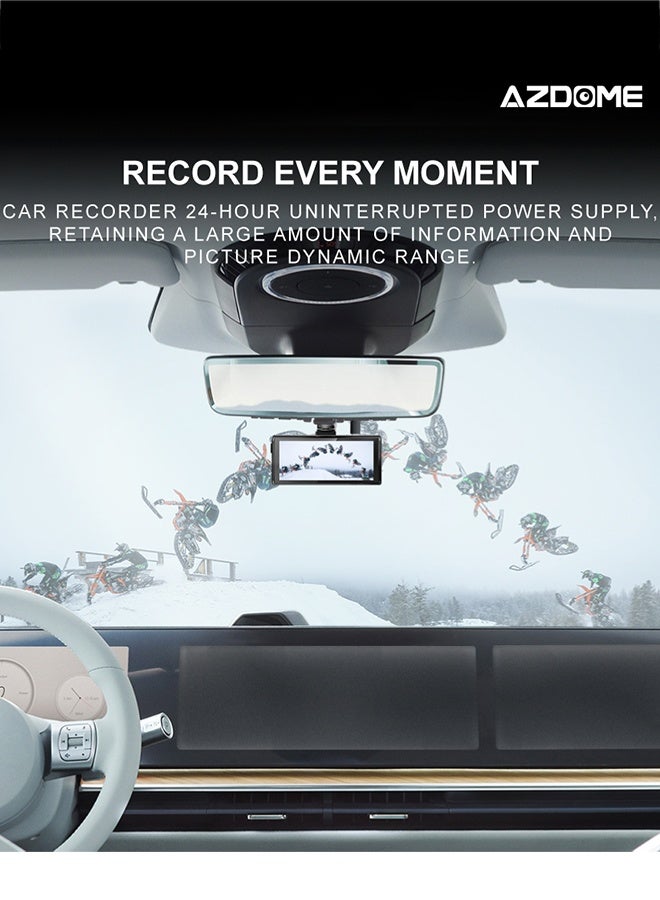 أزدوم طقم التوصيل المباشر HT03 - كابل مراقبة الانتظار 24 ساعة مع منفذ Type-C و صمامات - يحول 12V-24V إلى 5V/2.5A - متوافق مع معظم كاميرات السيارة مزود بحماية من انخفاض الجهد - Image 2