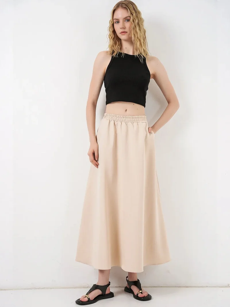 بيغ دارت BDART High Waist A-Line Maxi Skirt