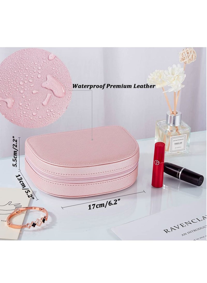 Excefore Jewelry Box, Travel Jewelry Organizer Portable Seashell Shaped Jewelry Case for Ring, Pendant, Earring, Necklace, Bracelet Organizer Storage Holder Boxes - Image 5