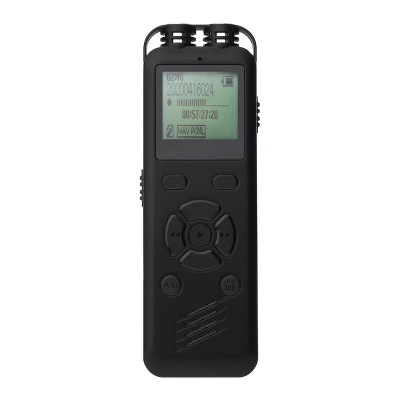 8GB Digital Voice Recorder Voice Activated Recorder MP3 Player 1536Kbps HD Recording Noise Reduction Timing Recording Password Function Dual Condenser Microphone 10hrs 15h Continuous Recording for - Image 1
