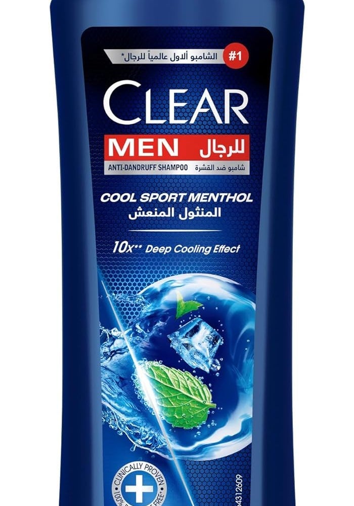 Clear Anti Dandruff Cool Sport Menthol Shampoo for Men 200ml - Image 1