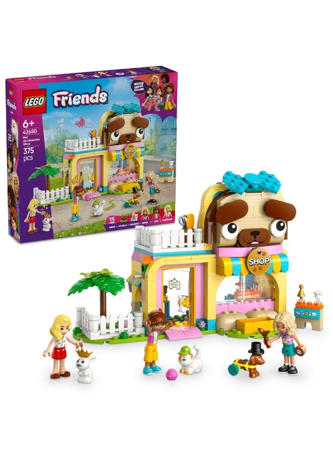LEGO Friends Pet Accessories Shop Set with Animal Toys 42650 (Age 6+, 375 Pieces) - Image 1