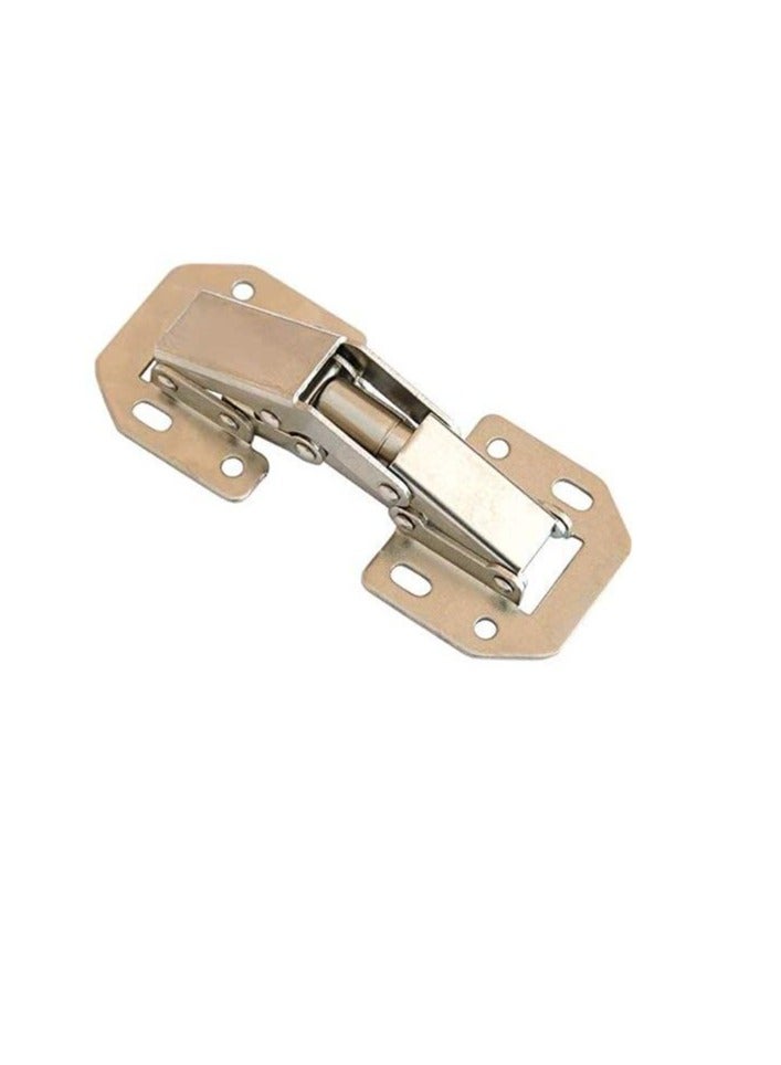 90 Degree Cabinet Hinge Bridge Shaped Spring Frog Furniture Hinges Full Overlay Kitchen Cupboard Door Hinges 4 Inch (Pack of 2)  - Image 2