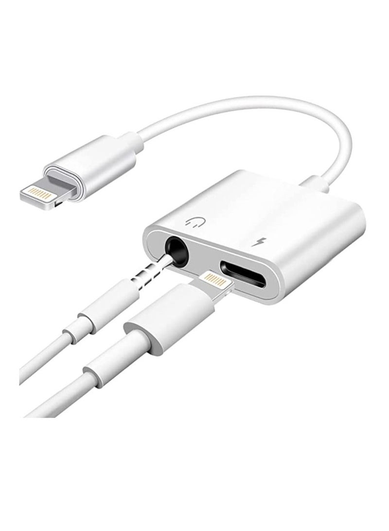 DIGI CORE 2 In 1 3.5 mm Headphone Jack And Lightning Charging Adapter For Apple iPhone/iPad - Image 1