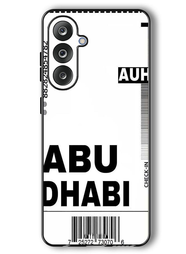 Theodor Case Compatible with Samsung Galaxy F36/ M36 6.7 Inch Protection Shockproof Bumper Cover AUH boarding pass - Image 1