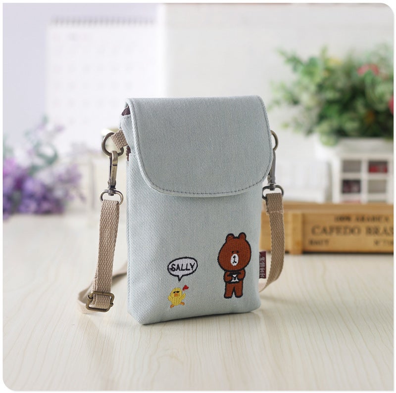 2022 Fabric Mobile Phone Bag Mini Small Bag Coin Purse Mobile Phone Bag Halter Shoulder Crossbody Bag For Women - Image 1