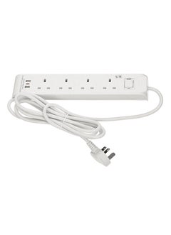 HOMEBEST Power Extension Cord 4 Sockets 5M White  - Image 2