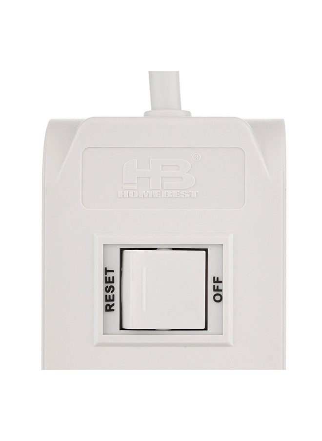HOMEBEST - Power Extension Cord 4 Sockets 5M White - Image 1