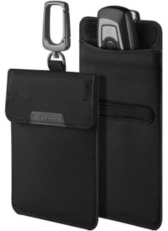 Spigen Klasden Car Key Signal Blocker with RFID Signal Blocking Pouch Car Key Fob Protection - Black  - Image 1